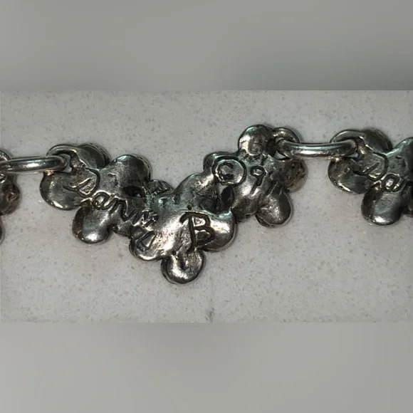 Sterling Silver Plumeria Necklace 26” - Picture 8 of 16